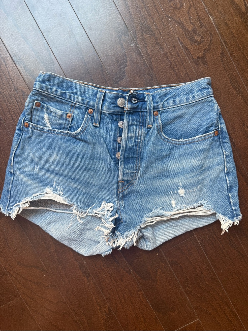 Levi’s Button Up Denim Women’s Shorts, 26